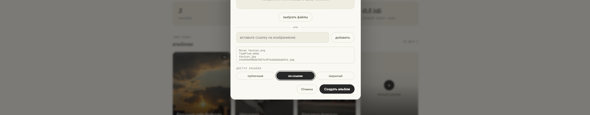 Личный кабинет и инструменты Morph
